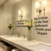 Top 5 Ideas to Make Your Bathroom Simple and Elegant